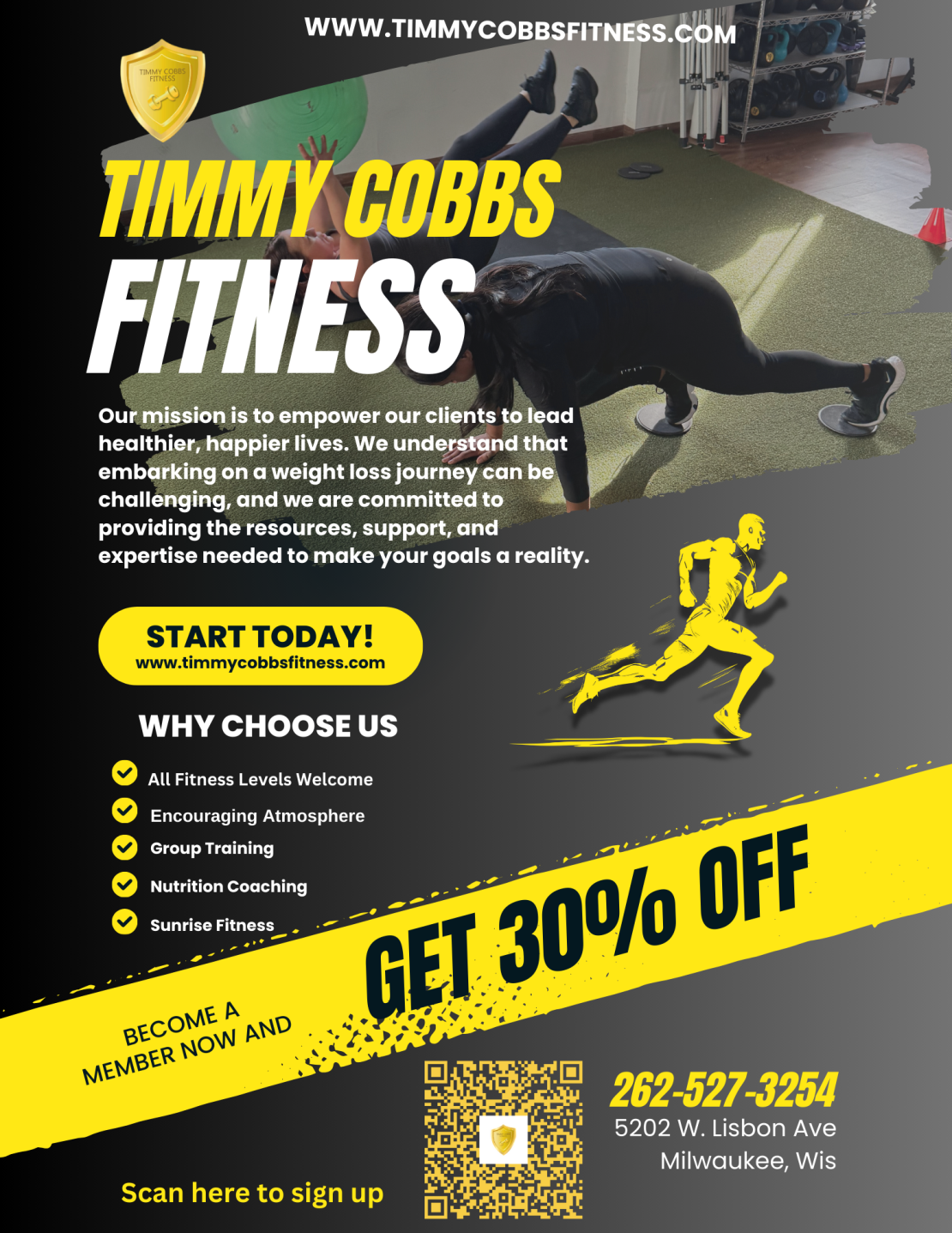 Fitness gym Milwaukee, exercise, personal training 