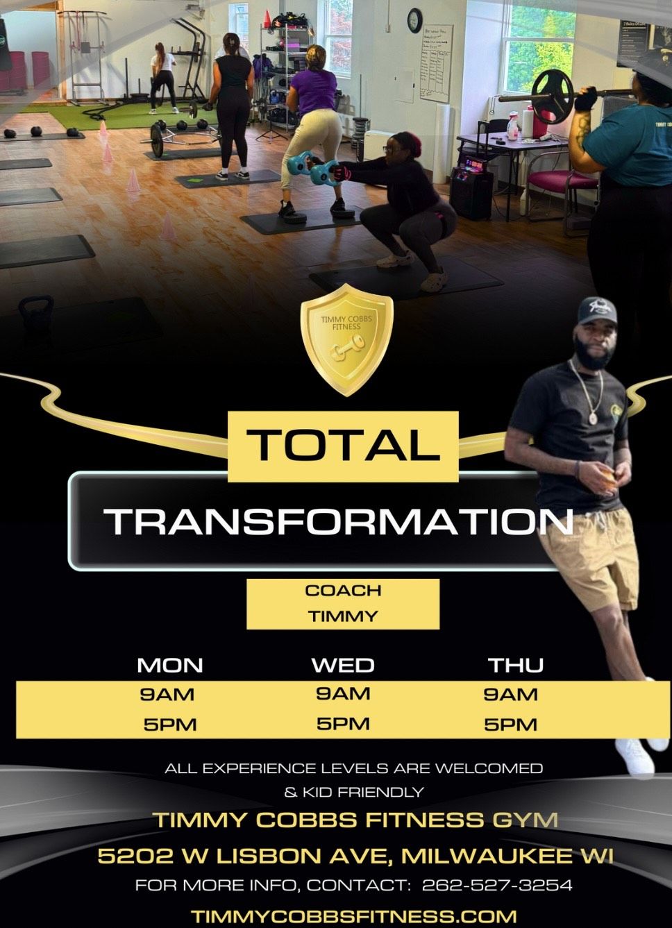 Timmy Cobbs Fitness Weekday Classes